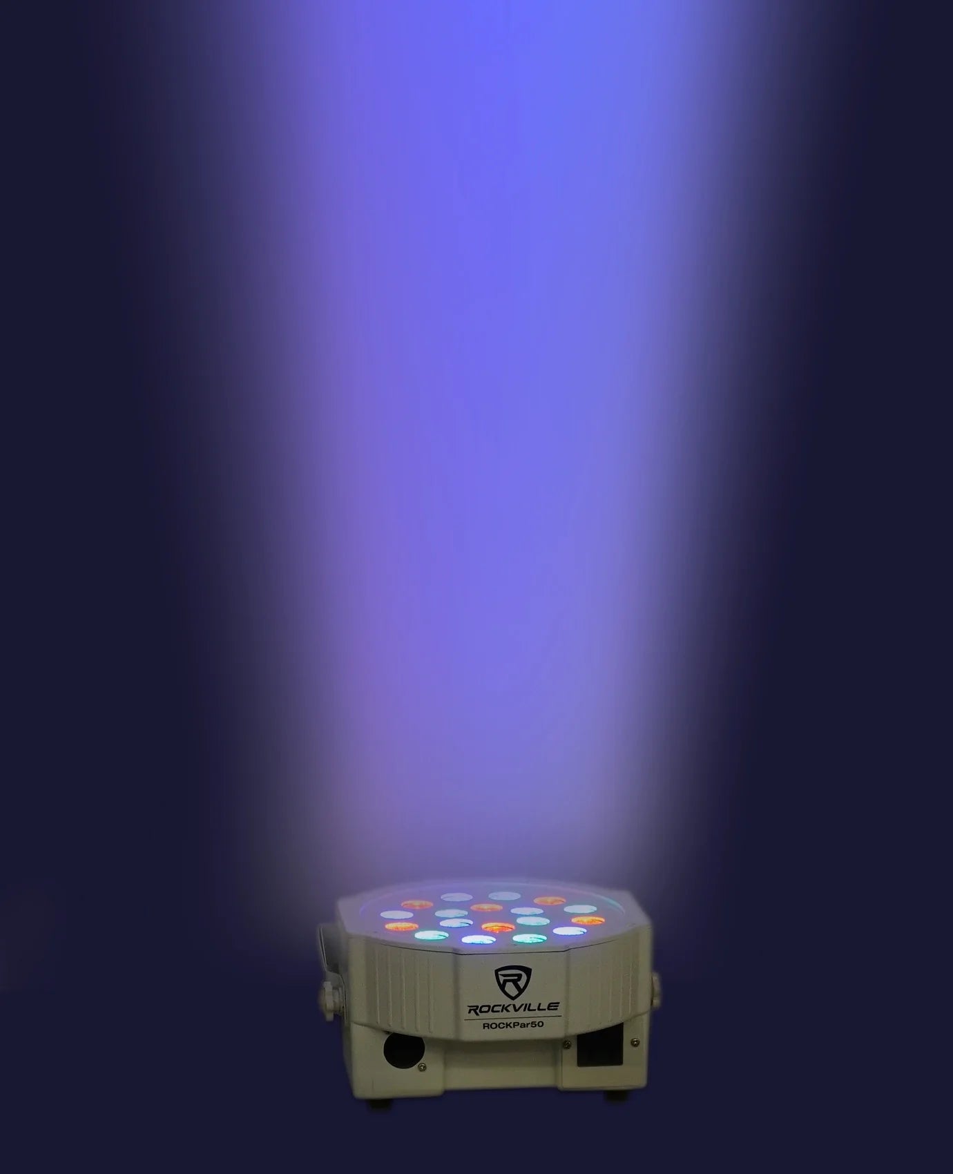 Rockpar50 LED RGB Compact Par Can Dj/Club/Stage DMX Wash Light - White