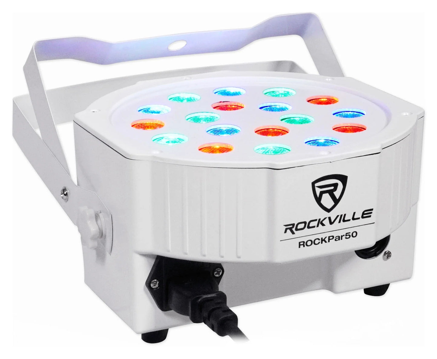 Rockpar50 LED RGB Compact Par Can Dj/Club/Stage DMX Wash Light - White