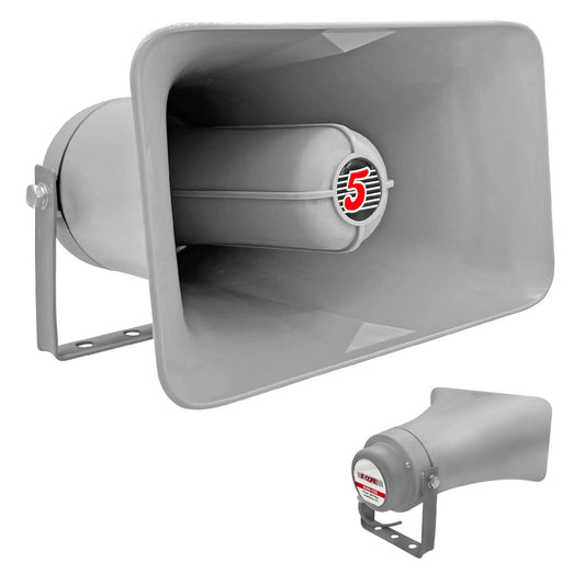 5 Core PA Horn Speaker Outdoor 6" X 10" Siren Loudspeaker 200W PMPO Loud Driver Horn