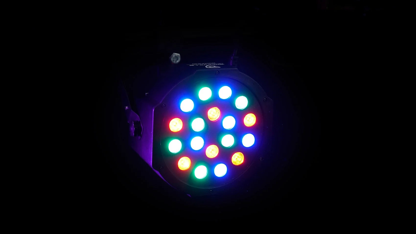 (2)  Rockpar50 LED RGB Compact Par Can Dj/Club DMX Wash Lights