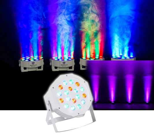 Rockpar50 LED RGB Compact Par Can Dj/Club/Stage DMX Wash Light - White