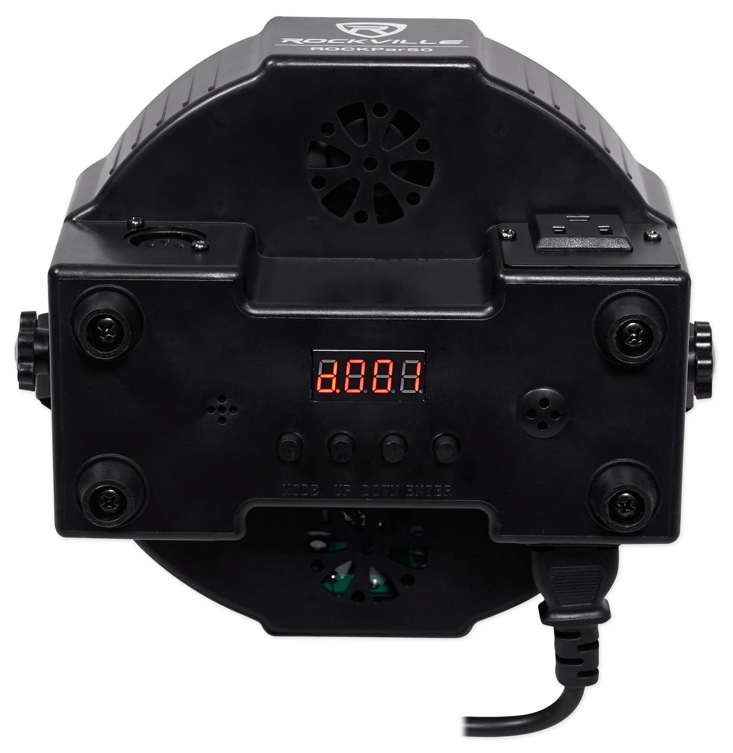 (2)  Rockpar50 LED RGB Compact Par Can Dj/Club DMX Wash Lights