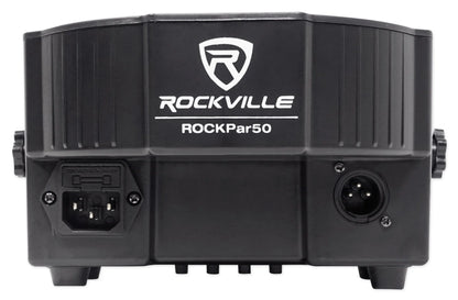 (2)  Rockpar50 LED RGB Compact Par Can Dj/Club DMX Wash Lights