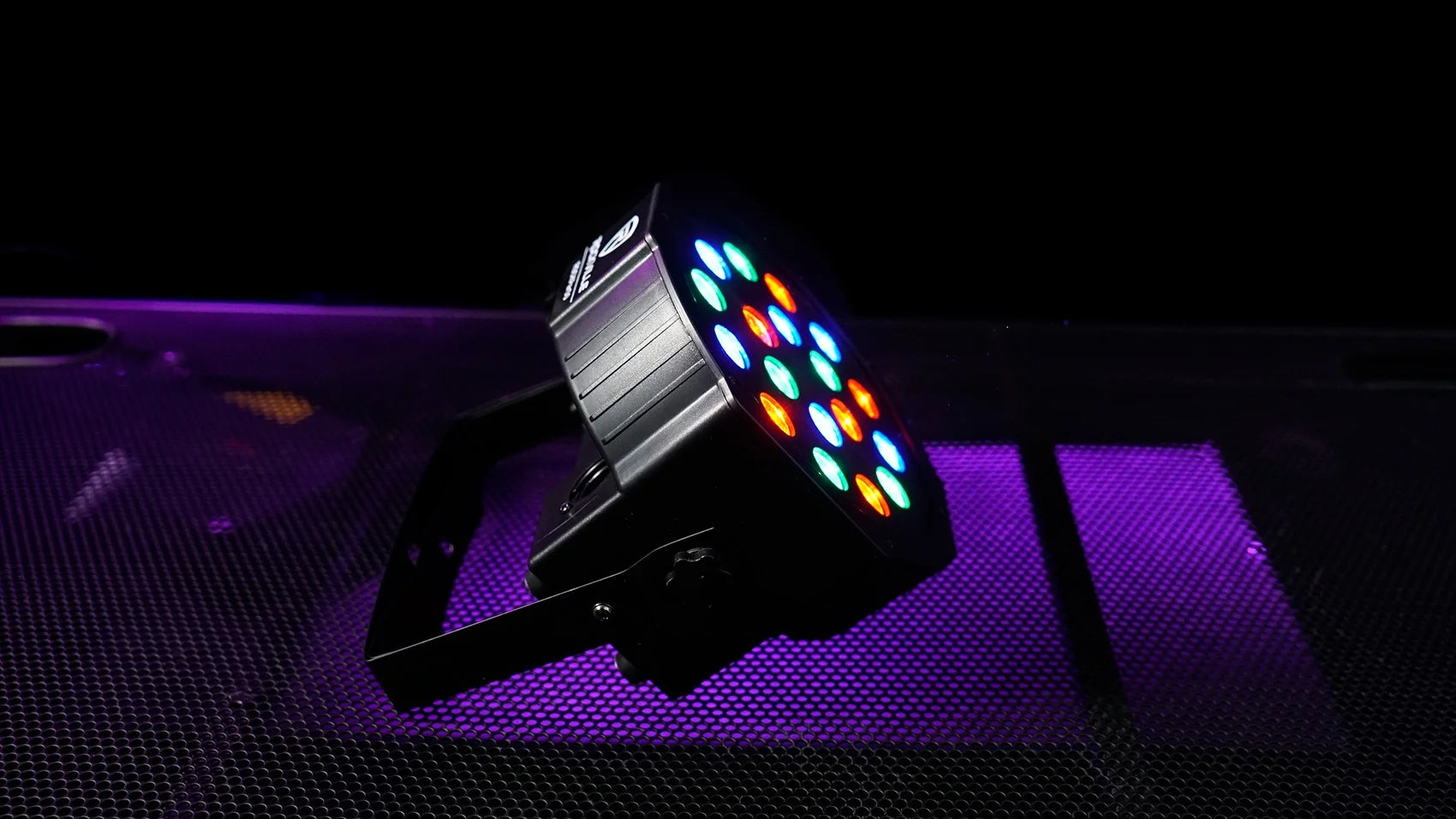 (2)  Rockpar50 LED RGB Compact Par Can Dj/Club DMX Wash Lights