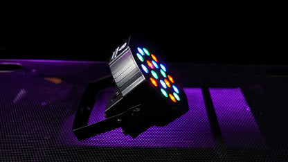 (2)  Rockpar50 LED RGB Compact Par Can Dj/Club DMX Wash Lights