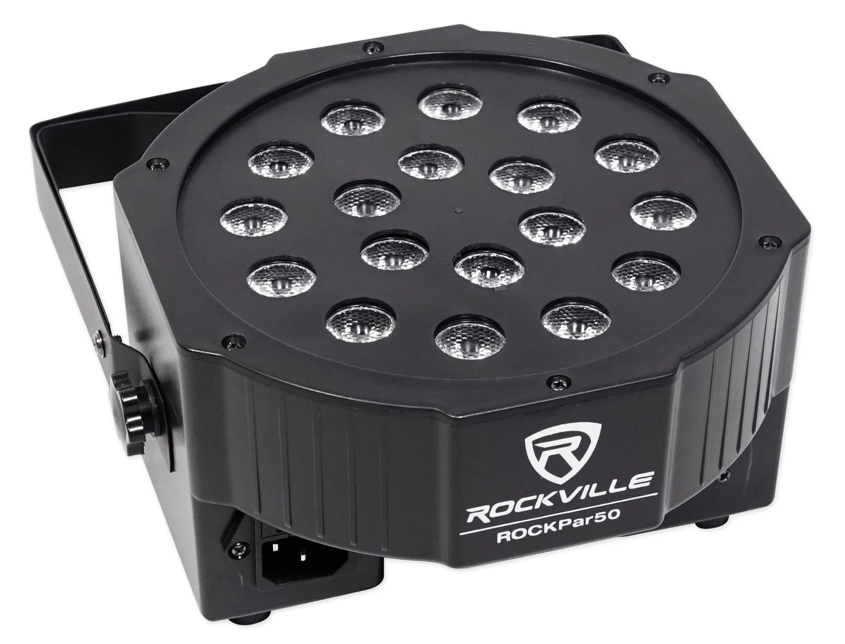 (2)  Rockpar50 LED RGB Compact Par Can Dj/Club DMX Wash Lights