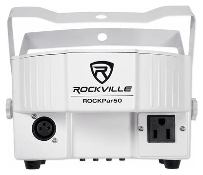 Rockpar50 LED RGB Compact Par Can Dj/Club/Stage DMX Wash Light - White